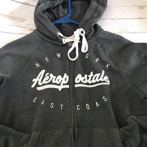 Bundle!! Aeropostale dark grey jacket with sweats!